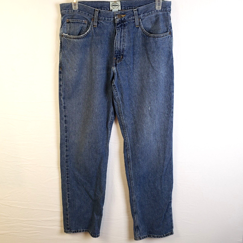 St.St John's Bay Classic Jeans Men's 32 x 32 Blue Denim Cotton Casual Work Hike
